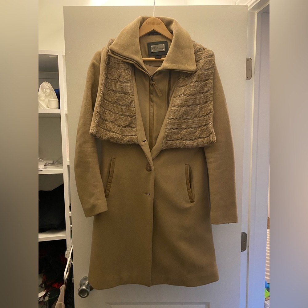 Mackage tan wool coat
